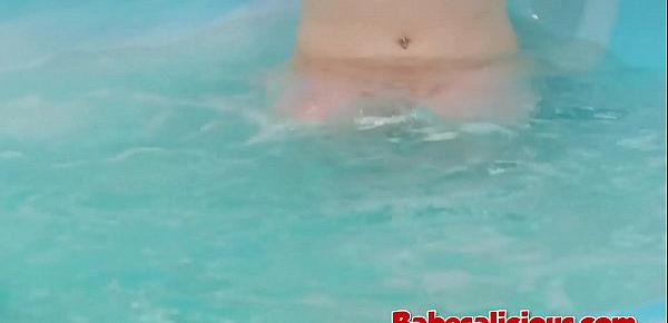  Babesalicious - Horny Teen Masturbating in Hot Tub
